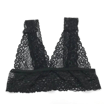 Sheer Lace Bra Tops Women Sexy Lingerie Corset Mesh Lace Bra Ladies Seamless Crop Underwear sexy bras for women  langerie sexy luvshop24