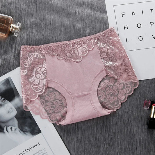 Lace Breathable Women's Underwear Panties Lace Lingerie Female Underwear Ladies Casual Underpants Seamless Women's Briefs luvshop24
