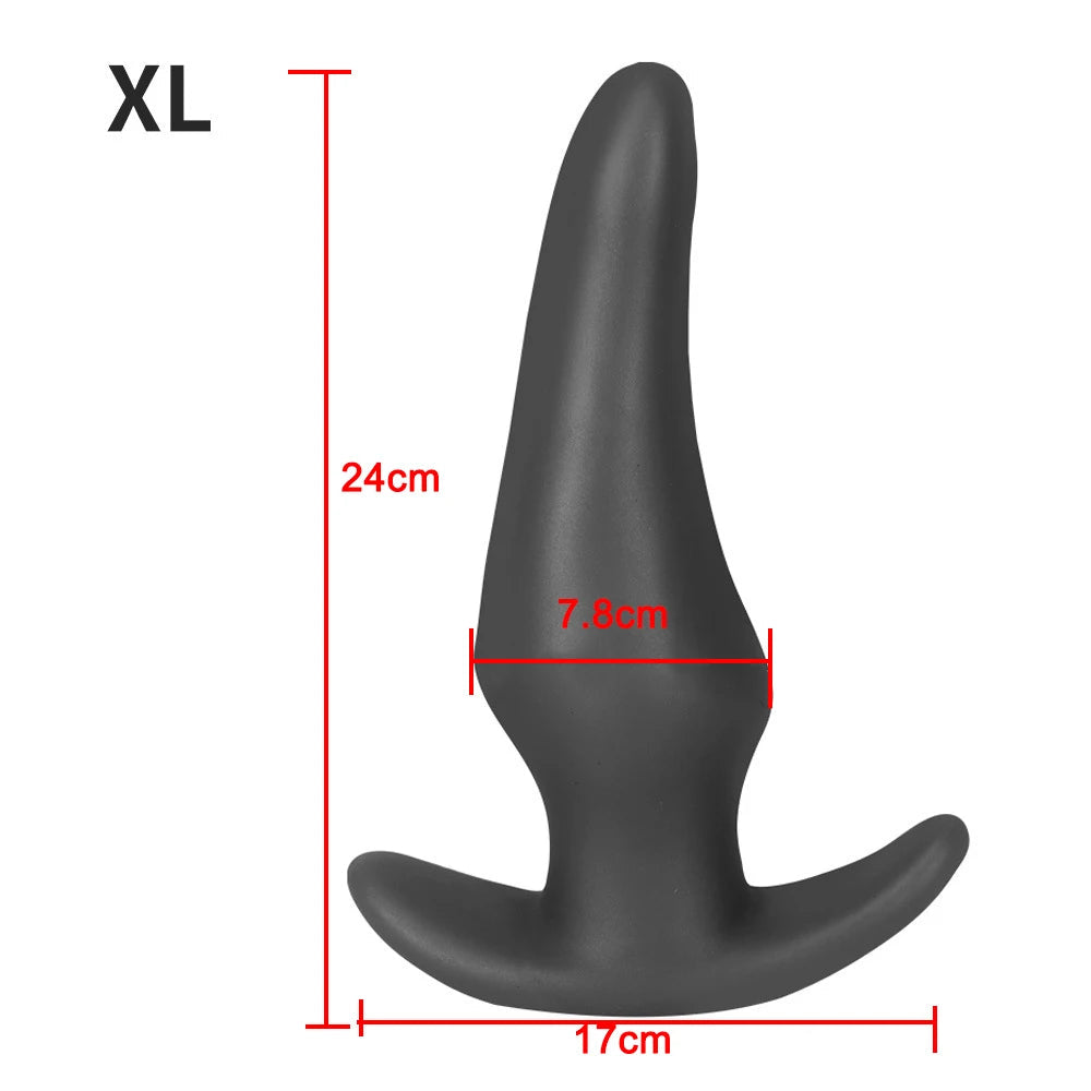 Soft Anal Plugs for Gay Men Prostate Massage Liquid Silicone 35-80mm Huge Butt Plug Anal Training Comfortable To Wear But Plug luvshop24