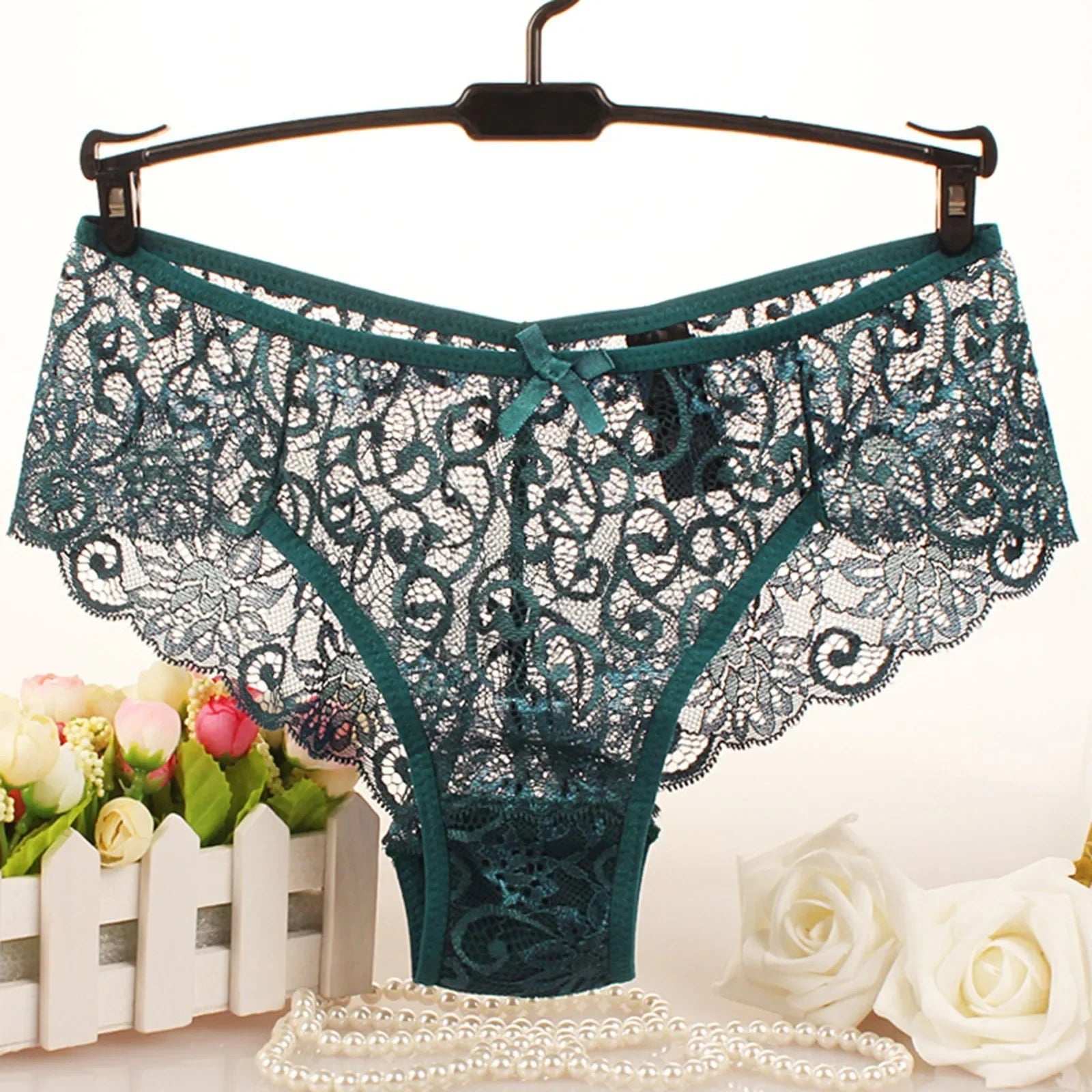 Lace Women Underwear Seamless Ultra Thin Underwear for Female Breathable High Waist Solid Color Panties Трусы Женские Кружевные luvshop24
