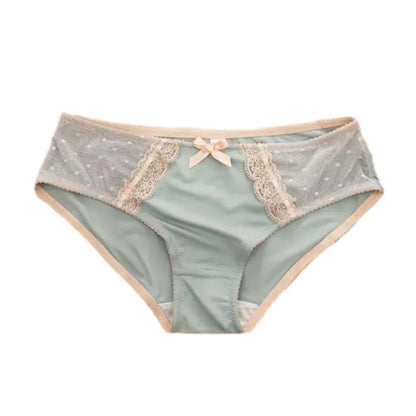 Lace Briefs Sexy Panties For Women Ice Silk Panties Large Underwear Women's Seamless Feminino Lingerie Female Elastic Underpants luvshop24