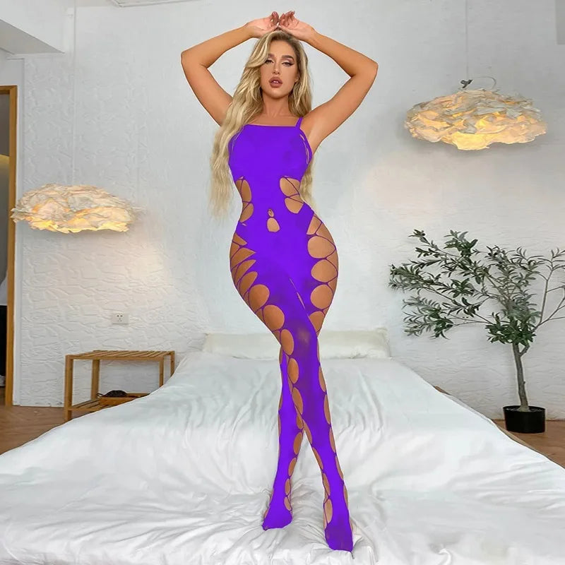 Women Sexy Lingerie Sleepwear Nightwear Body Stocking Bodysuit Sheer Plus Size Leather Lingerie Corset Women Sexy LingеRie Set luvshop24