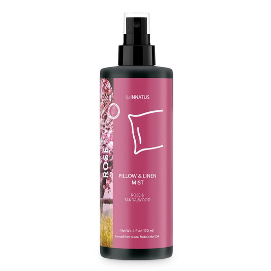 All-Natural 4oz Linen Spray USA Made Aromatherapy Mist Rose Sandalwood for Better Sleep Chemical-Free Water-Based Bedding Room luvshop24