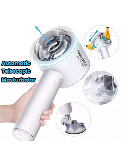 Automatic Masturbator Vibrating Male Exercise Aircraft Cup Silicone Glans Penis Trainer Penis Pump Adult Sex Toys luvshop24