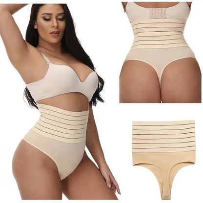 1pcs Women High Waist Shaping Brief Lady Thong Body Shaper Slimming Underwear Butt Lifter Control Pantie Sexy Shapewear Panty luvshop24