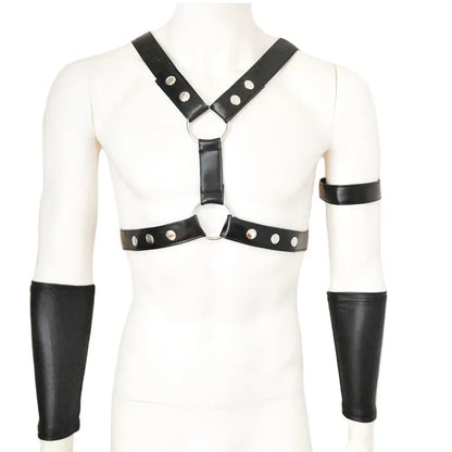 Men's Sexual Body Chest Harness Belt Lingerie Sexy Faux Leather Harness Bondage Strap Gay Male Fetish Punk Rave Costumes for Sex luvshop24
