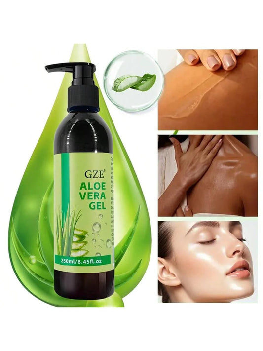 GZE Aloe Vera Gel Boosts Skin Vitality & Hair Hydration & Frizz Control, Sensitive Skin Deeply Moisturizes & Nourishes luvshop24