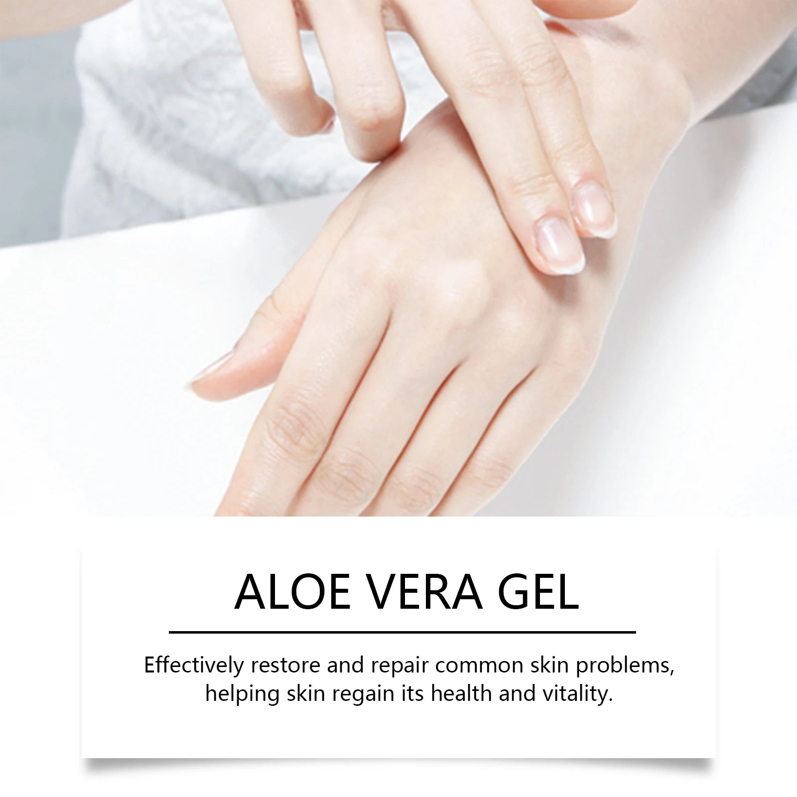 Moisturizing Hydrating Aloe Vera Gel Deeply Nourish Facial Body Skin Shrink Pores Reduce Fine Lines Dry Frizzy Hair Care Essence luvshop24