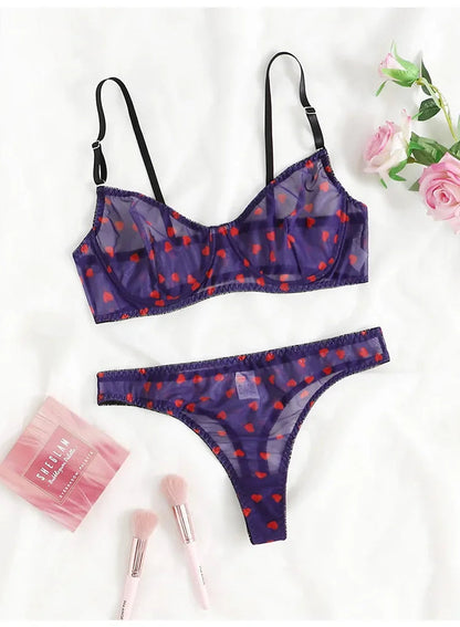 Female Lingerie Sexy Lingerie for Women Body Shorts Push-up Bra Fancy Woman Underwear Transparent Intimate Lingerie Set luvshop24