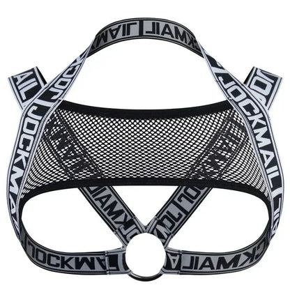 Jockmail Leather Sex Underwear Adults Erotic Lingerie Elastic Suit Sissy Bra Bondage Harness Tank Top Men for Sexy Gay Boys luvshop24
