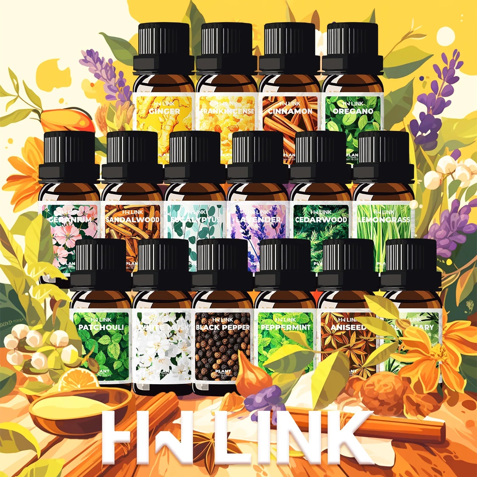 10ml Patchouli Essential Oils Massage Oil Skincare 100% Pure Natural for Hair Care, Home Diffusers, Skin, Aromatherapy, Perfumes luvshop24