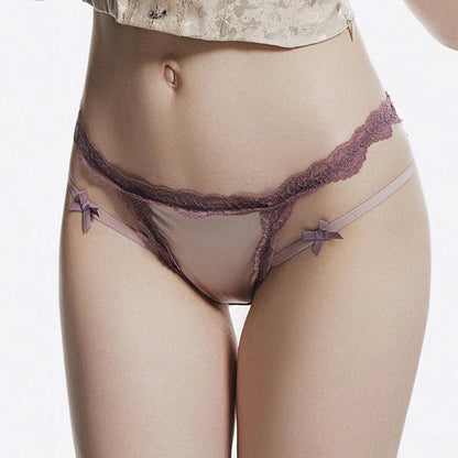 Lace Sexy Girls Briefs Women Panties Bowknot G String Thong Underwear Low Waist Seamless Female Lingerie luvshop24