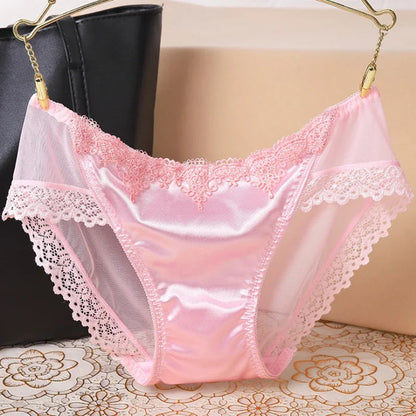Women's Panties Underwear Lace Briefs Seamless Panties for Women Elastic Low-Waist Underpant Lady Sexy Female Intimates Lingerie luvshop24