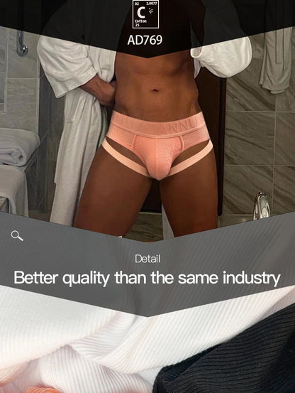 CMENIN Sexy Leg Strap Mens Sports Fitness Briefs Male Underwear Gays Slip Bikini Jockstrap Underpants Cotton Homme Bikini Briefs luvshop24