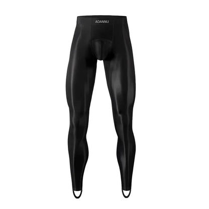1/2/3PCS Men's Leggings Underwea Thin Sexy Transparent Ice Silk High Stretch Foot Anti Slip Pants Fitness Bottoms Pants AD776 luvshop24
