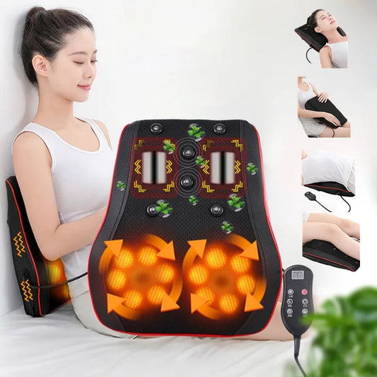 Portable Massager, Waist Massager, Full-body Muscle Relaxer, Car-portable Backrest Vibration Comfort Massager luvshop24