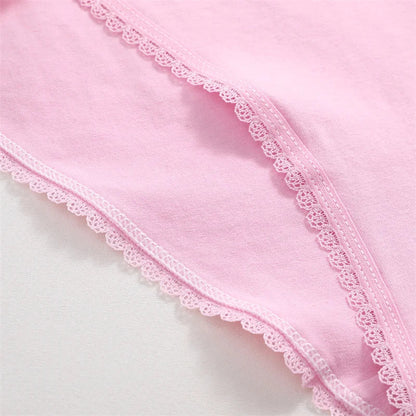 Lace Panties Women Cotton Briefs Female Comfortable Underwear 4PCS/Set Elstice Solid Color Panties Female Low Rise Sexy Lingerie luvshop24