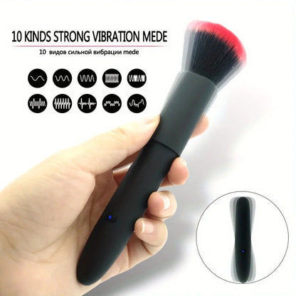 Makeup Brush Vibrator for Women Clit Vagina Stimulator AV Magic Dildo Wand Bullet Vibrator Female Masturbation Massager Sex Toys luvshop24
