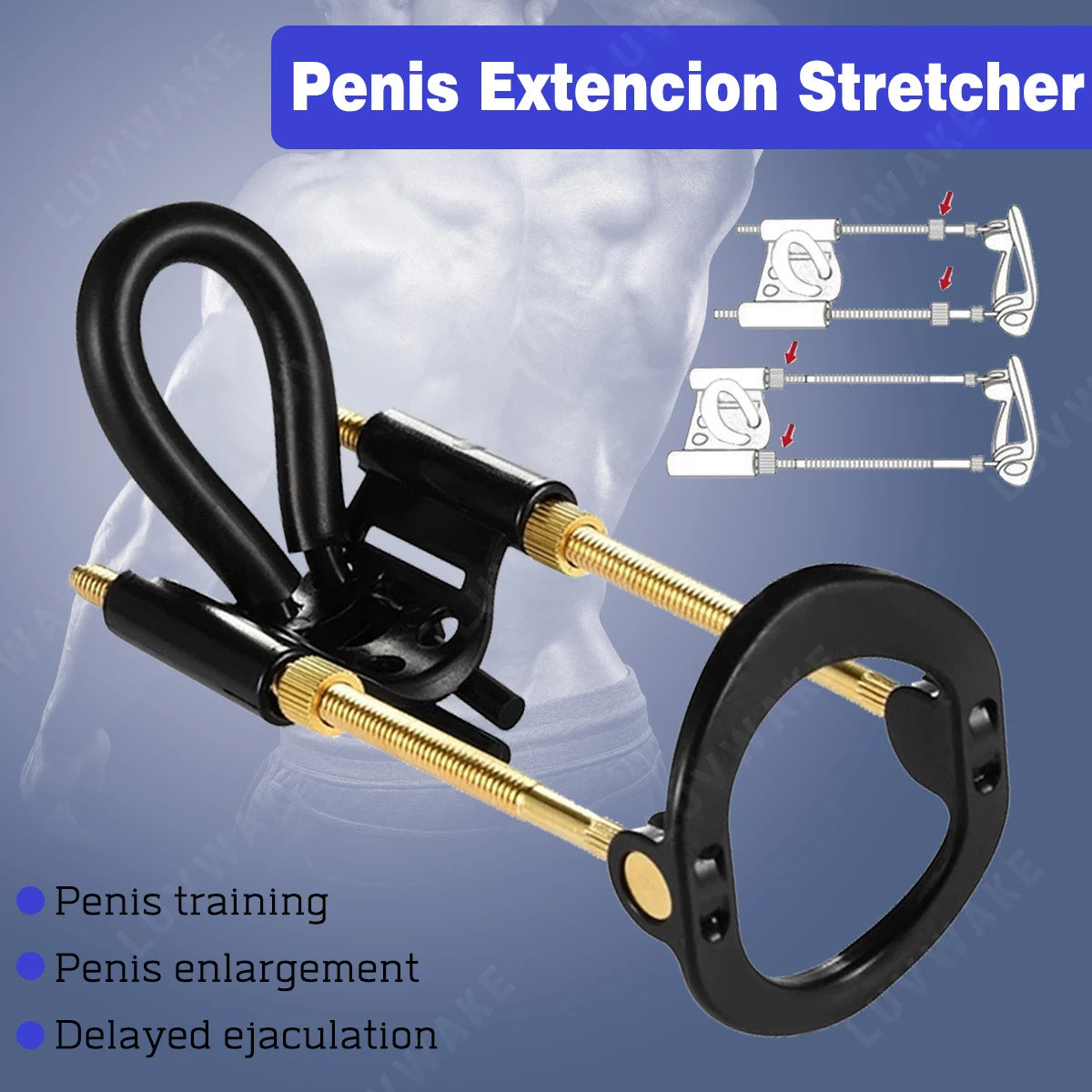Penis Extender Adjustable Training Stretcher Kit Dick Enlargement Traction Device Penis Enlarger Sex Toys for Men Sexual Toys luvshop24