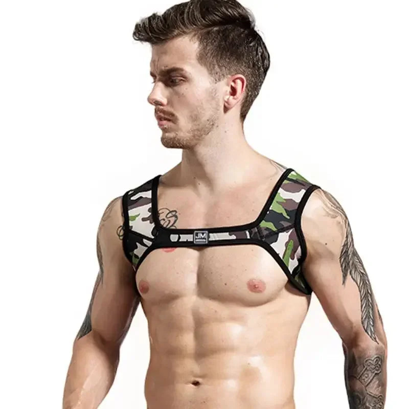Jockmail Leather Sex Underwear Adults Erotic Lingerie Elastic Suit Sissy Bra Bondage Harness Tank Top Men for Sexy Gay Boys luvshop24