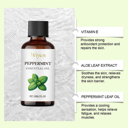 Peppermint Body Massage Oil - Cooling Moisturizing Formula For Skin Care, Lightweight Fast-Absorbing Essential Oil Blend luvshop24
