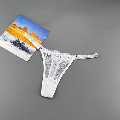 3Pcs Sexy Thongs Underwear for Women Perspective Lace G-String Panties Low Waist Plus Size Hot Wife Gift luvshop24