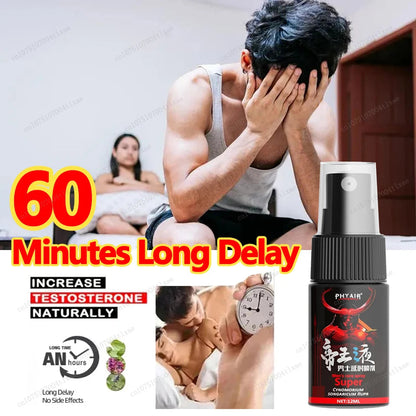 Male Penile Delay spray for External Use Long lasting 60 minutes Anti premature ejaculation Fast Erectile Product for Adults luvshop24