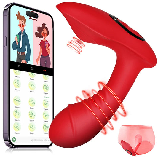 APP Control Wearable Butterfly Rabbit Vibrator Vibrating Panties Clitoral Vagina G Spot Stimulator Adult Toy for Women Couple luvshop24
