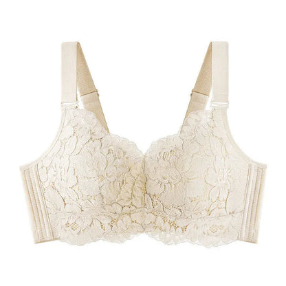 French lace lingerie for women slim fit gathered and gathered paired with anti sagging bra adjustable without steel ring bra luvshop24