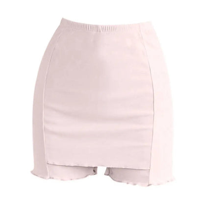 Women's Summer Ice Silk High Waist Shorts Safety Pants Double Layer Seamless Skirt Shorts Underwear Boxer Underpants luvshop24
