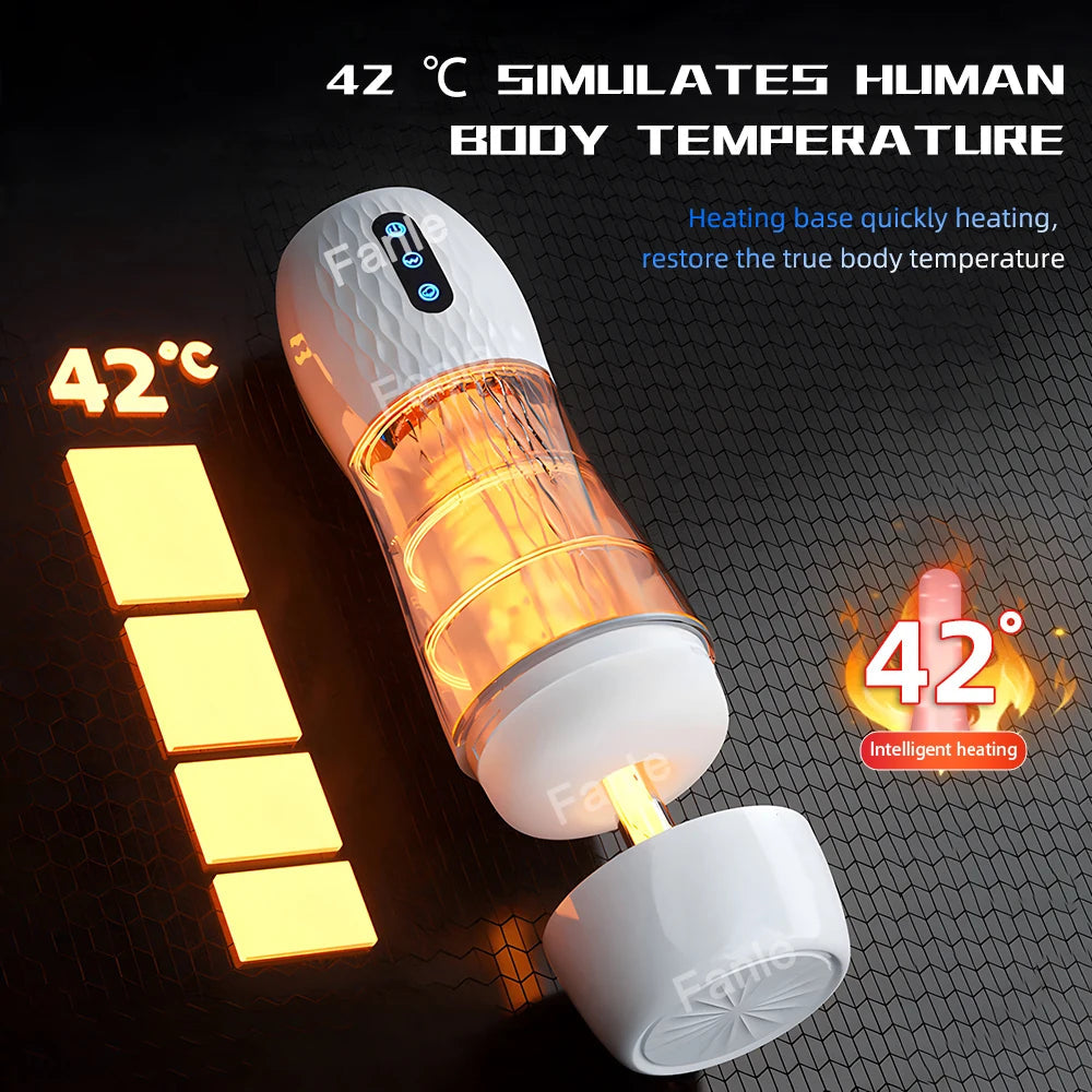 Male Masturbator Automatic Sucking Vibration Blowjob Machine Heating Pussy Penis Pump Masturbation Cup Sex Toys for Men Supplies luvshop24
