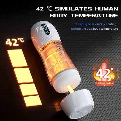 Male Masturbator Automatic Sucking Vibration Blowjob Machine Heating Pussy Penis Pump Masturbation Cup Sex Toys for Men Supplies luvshop24