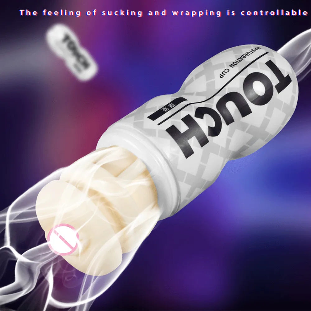 Male Masturbator Cup Soft Pussy Sex Toys Transparent Vagina Adult Endurance Exercise Products Vacuum Pocket Cup Sex Toys for Men luvshop24