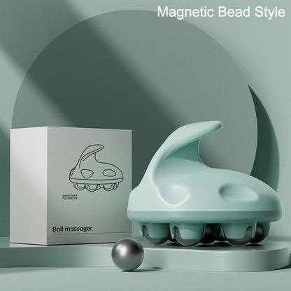 Multifunctional Roller Massage Tools 7-Bead Handheld Ball Massager Magnetic Bead Steel Ball Full Body Muscles Relax Portable luvshop24