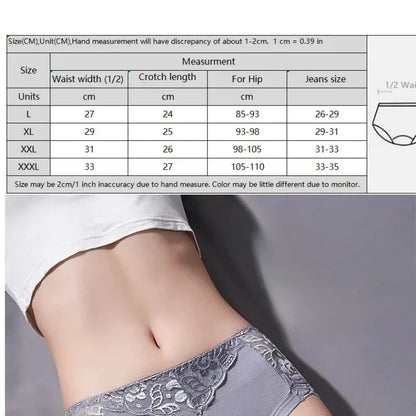 Lace Breathable Women's Underwear Panties Lace Lingerie Female Underwear Ladies Casual Underpants Seamless Women's Briefs luvshop24