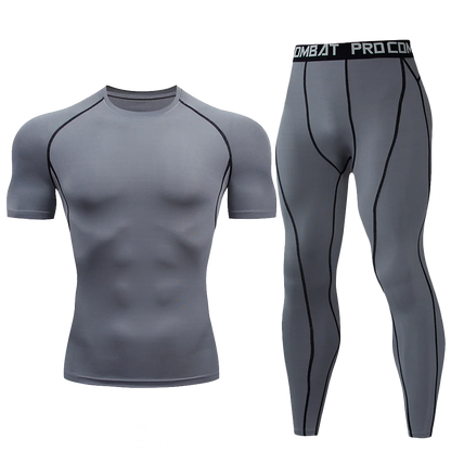 1pcs Men Long-sleeved Thermal Underwear Male Tight Fitting Fast Dry Elastic Fitness Suit Set Man Autumn Winter Sprots Wear luvshop24