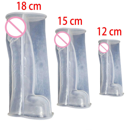 12-18CM Silicone Men Genital Candle Mold Reusable Molds for Crafting Scented Candle Soaps Resin Item DIY Handmake Accessories luvshop24