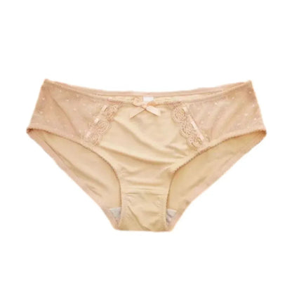 Lace Briefs Sexy Panties For Women Ice Silk Panties Large Underwear Women's Seamless Feminino Lingerie Female Elastic Underpants luvshop24