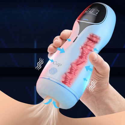 Powerful Sucking Masturbation Cup Realistic Anal Vagina Pocket Pussy Blowjob Massager Male Masturbator Sex Toys for Men 18+ luvshop24