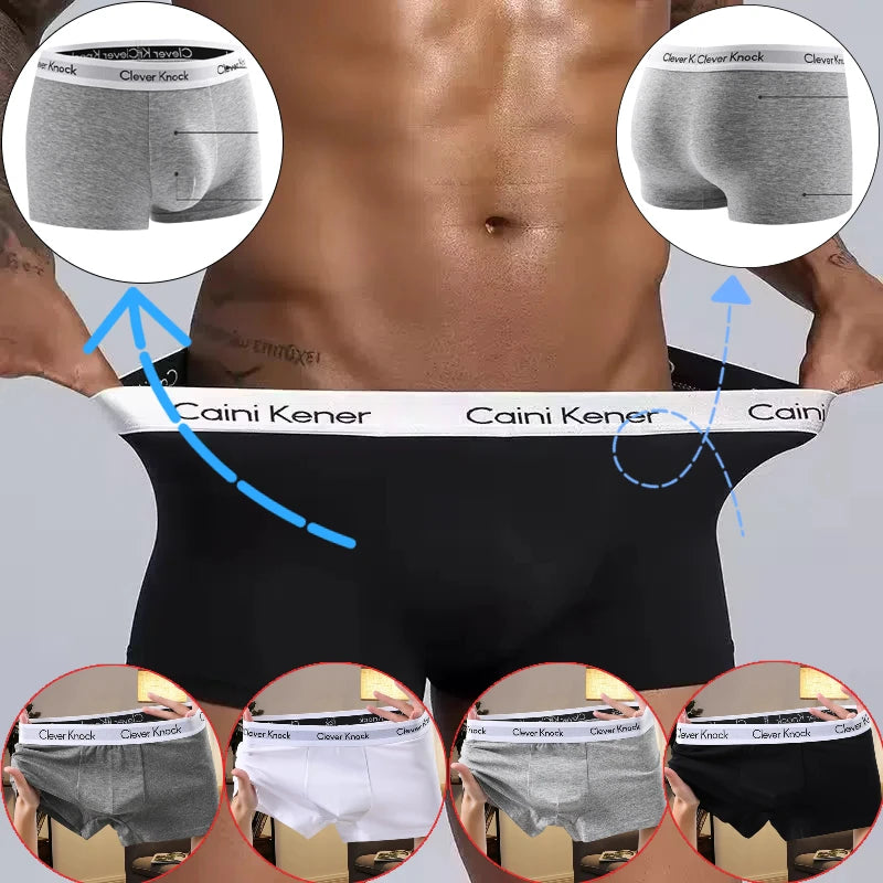 Men's Panties Shorts Brand Underwear Fashion Trend Sexy Boxer Breathable Soft Boxers Men Classic Black Solid Color Underwear Men luvshop24