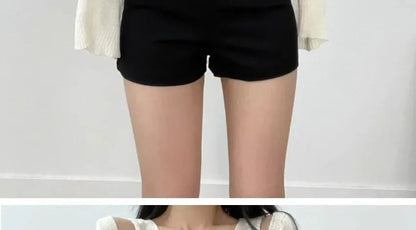 2024 New Women's High-waisted Slimming Spandex Shorts Sexy Tightening Hip Covering Versatile Casual Heat Pants Autumn luvshop24