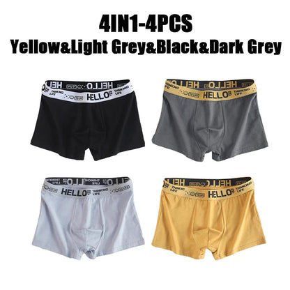 1-20Pcs Mens Underwear Male Boxers Sexy Underpants Comfortable Breathable Fashion Boys Panties Underwear Boxershorts Men luvshop24
