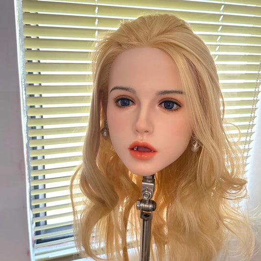 1:1 adult simulation head, with tongue and teeth, real oral cavity, can be used in conjunction with human silicone head for hair luvshop24