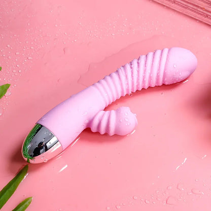 Vibrator For Women 2 In 1 Licking Machine Clitoris Stimulator G-Spot Powerful Vibro Dildo Wand Female Clit Sucker Adult Sex Toys luvshop24