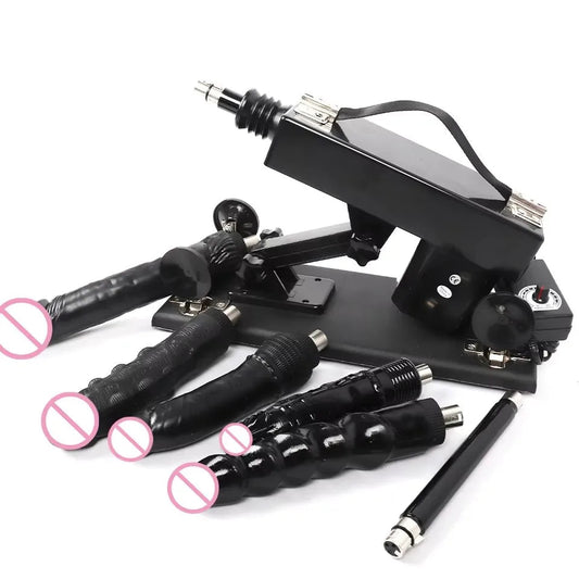 New Sex Machine for Couple Female Masturbation with Dildos Adjustable Angle Retractable Machine Gun Sex Toys luvshop24