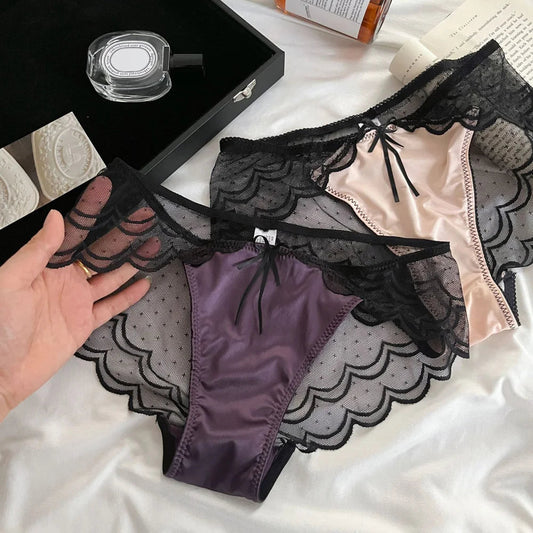Women's Sexy Lace Underwear Low-Rise Briefs Lingerie Comfortable Underpants Ladies Fashionable Panties Sexy Lingerie For Women luvshop24