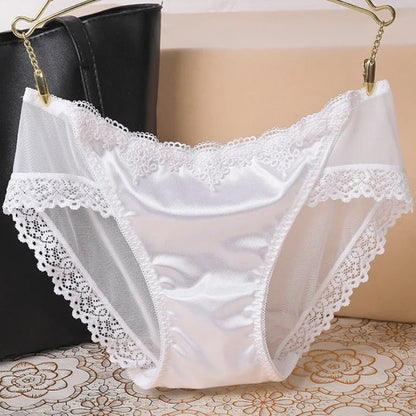 Women's Panties Underwear Lace Briefs Seamless Panties for Women Elastic Low-Waist Underpant Lady Sexy Female Intimates Lingerie luvshop24