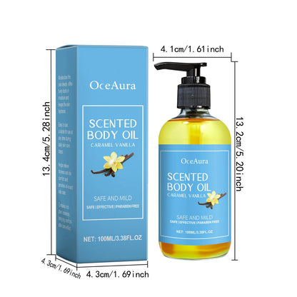 Vanilla Body Massage Oil Improve Moisturizing Relieve Stress Strengthen Nourishing Muscle Relaxing Body SPA Plant Essential Oils luvshop24