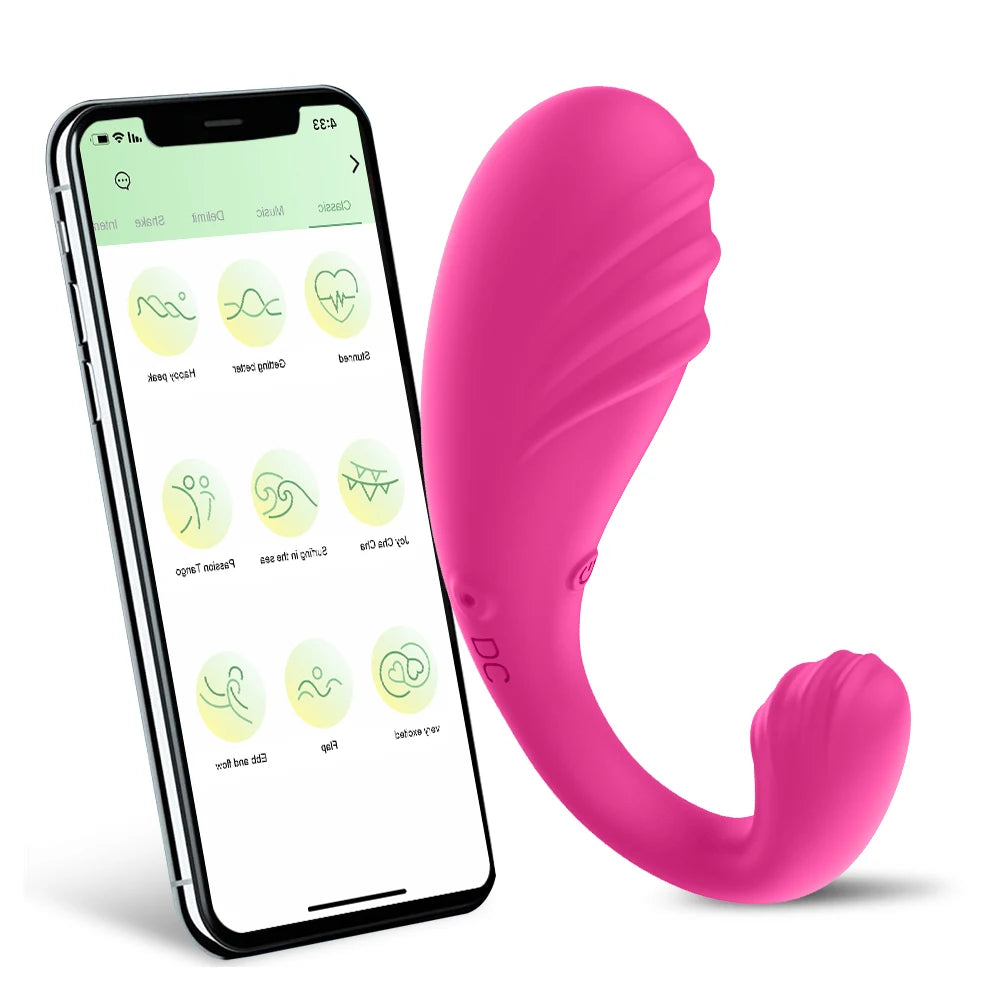 APP Remote Control Women's Dildo Vibrator Vagina G-Spot Dual Stimulation Massager Wearable Underwear Sex Toy luvshop24