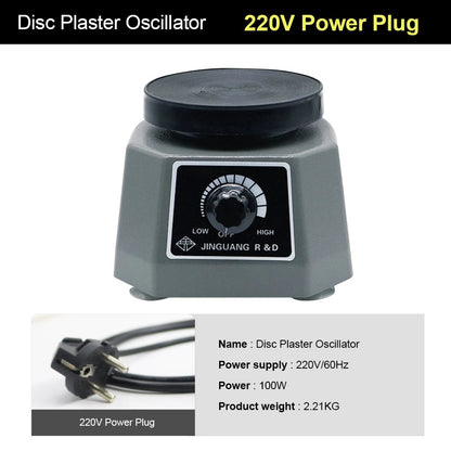 110V/200V Lab Vibrator 4" Oscillator Round Shaker Plaster Vibrator Plate Dental Equipment Machine Roundness Vibrator Plaster luvshop24